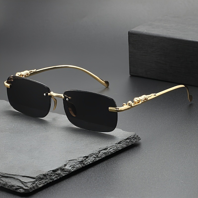 Mode randloze metalen zonnebri - Men'S Fashion Glasses recensie en prijs