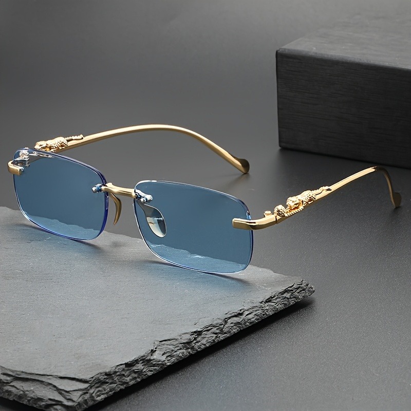 Mode randloze metalen zonnebri - Men'S Fashion Glasses recensie en prijs