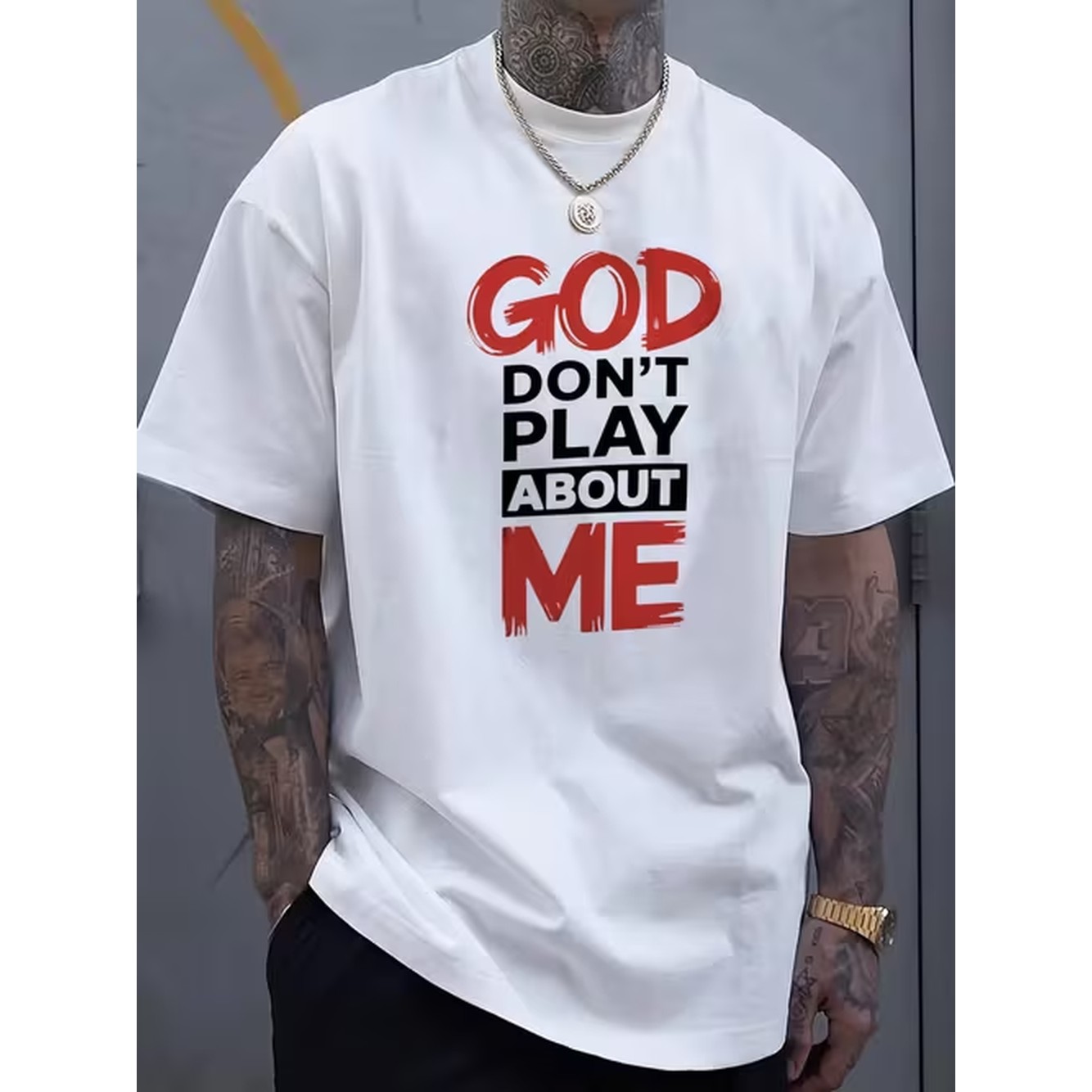 God Speelt Niet Over Mij Grafi - Graphic Tee Oversized recensie en prijs