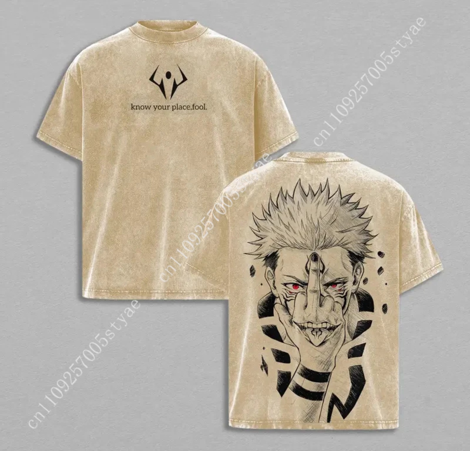 Anime Ryomen Sukuna Grafische  - Graphic Tee Oversized recensie en prijs
