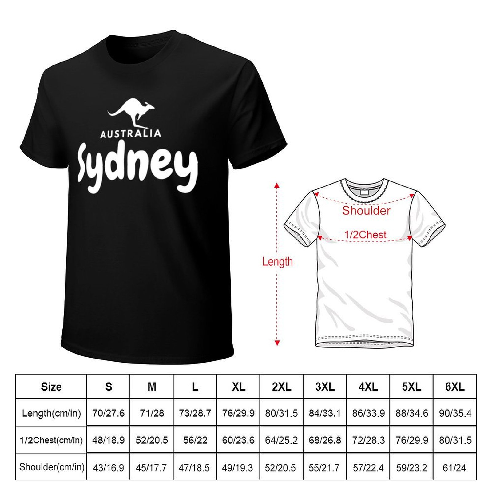 Sydney, Sydney Australië T-Shi - Men'S Fashion Sydney recensie en prijs