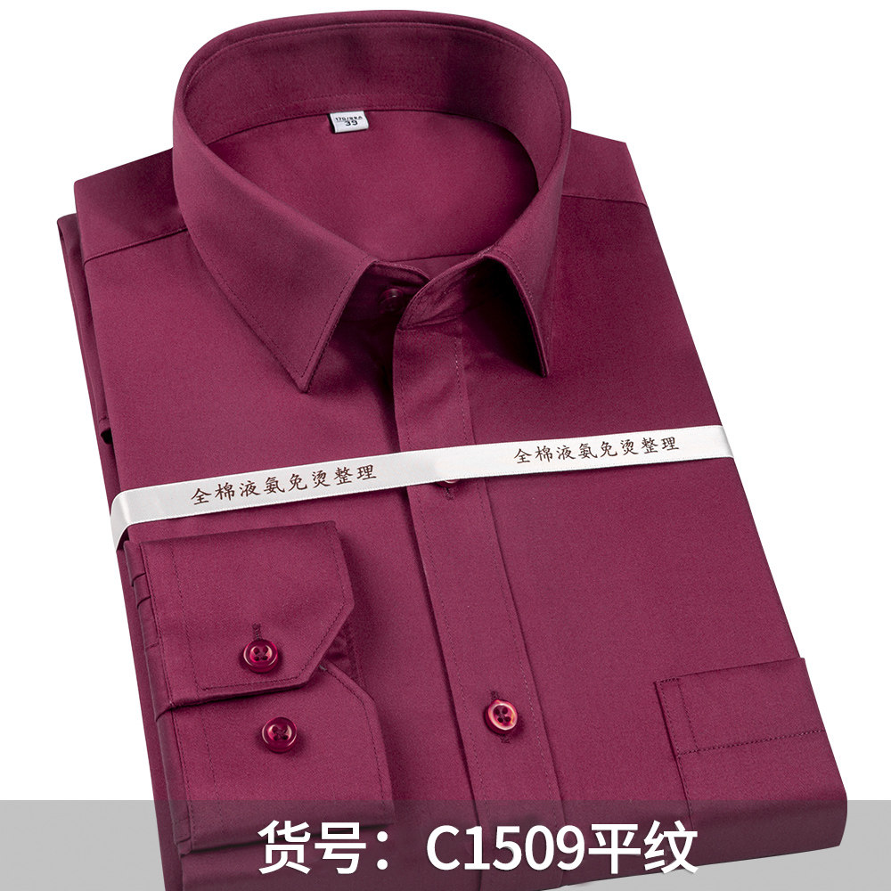 Herenoverhemd van 100% katoen, - Dress Shirt Non-Iron recensie en prijs