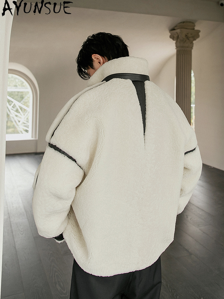AYUNSUE Luxe Natuurlijke Bontj - Men'S Fashion Zipper Jacket recensie en prijs