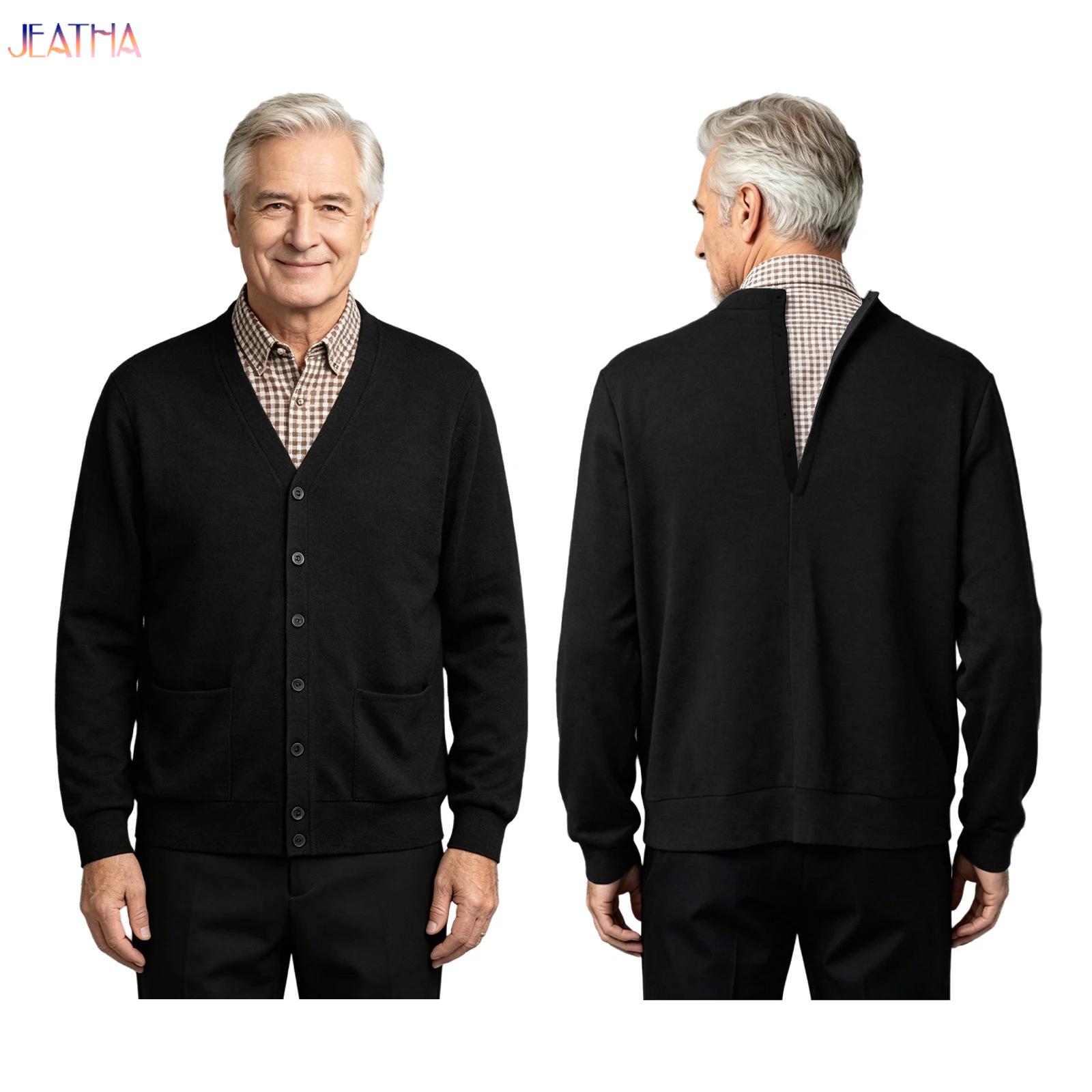 Heren Ouderen Gehandicapten Ad - Knitted Cardigan Men recensie en prijs