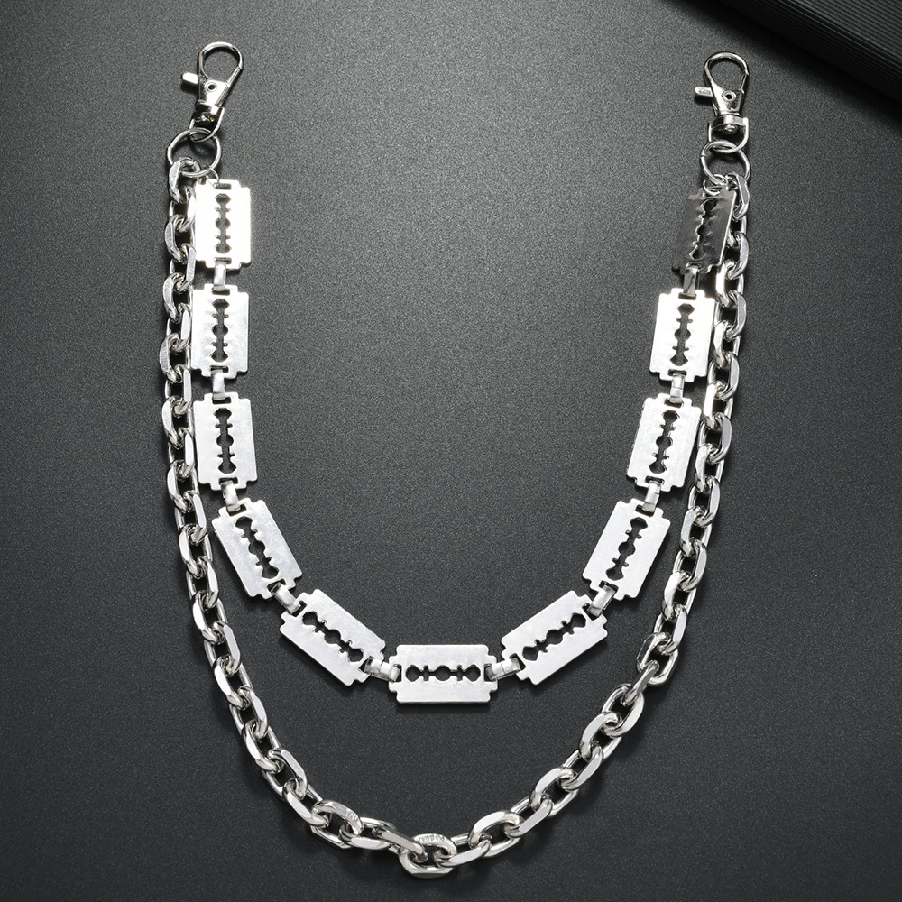 Punk metalen ketting sleutelha - Belt Mens Fashion recensie en prijs