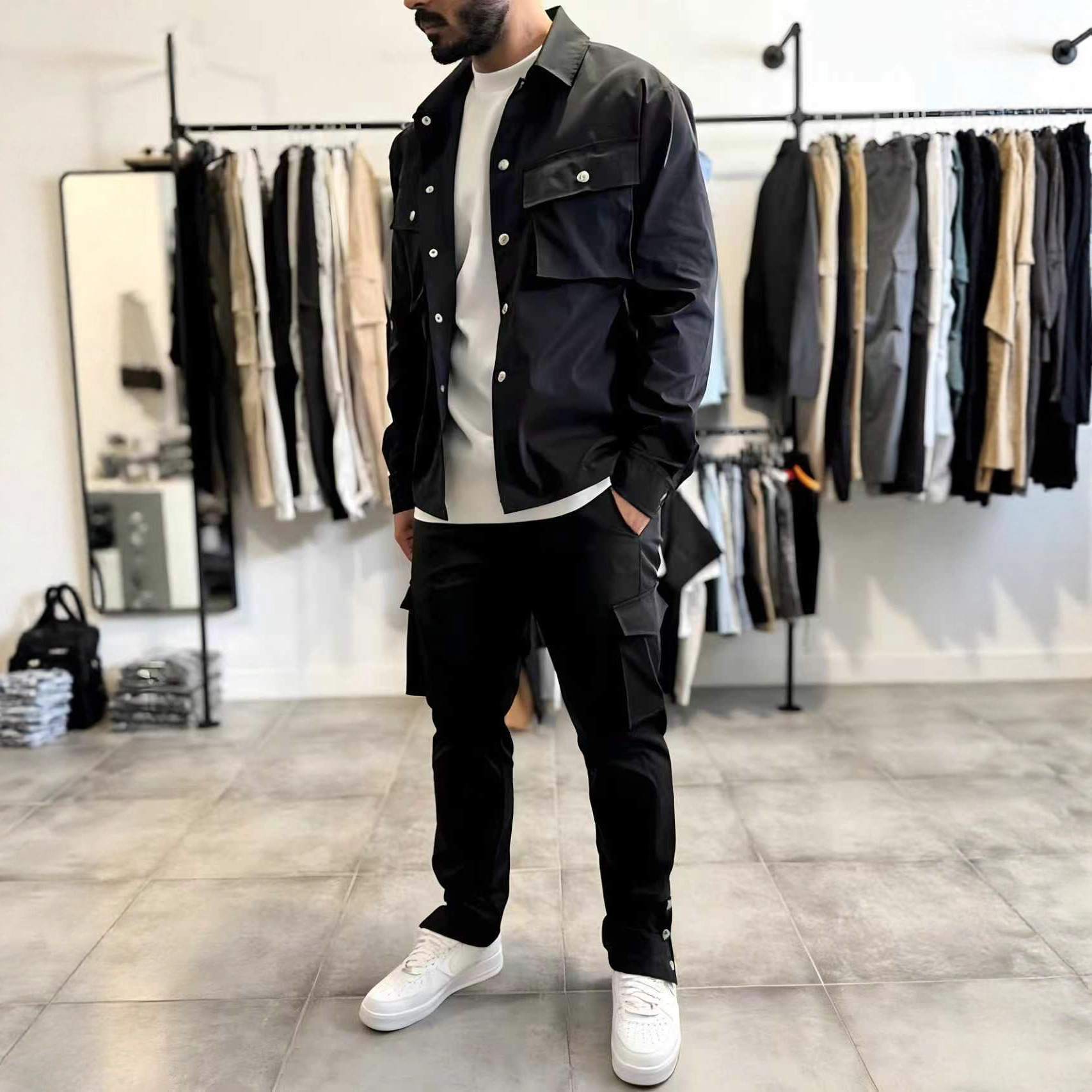 Mode heren casual tooling mult - Men'S Fashion Zipper Jacket recensie en prijs