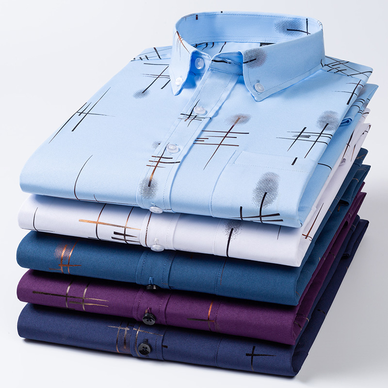 Heren Overhemden Lente Herfst  - Dress Shirt Non-Iron recensie en prijs