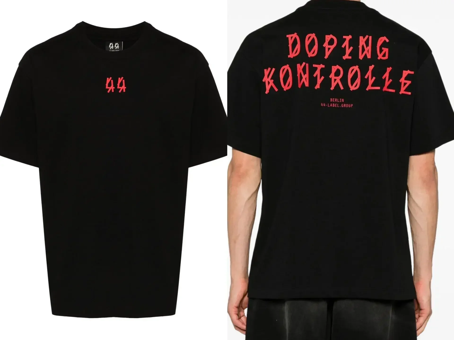 44 LABEL GROUP Katoenen T-shir - Men'S Fashion Labels recensie en prijs